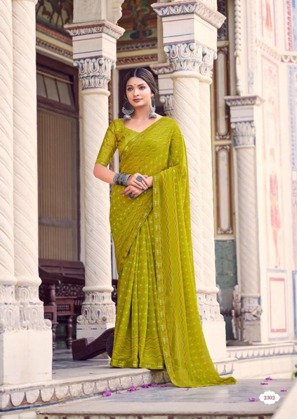 Kashvi Rangrez Fancy Wear Georgette Designer Saree Collection